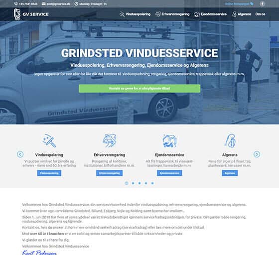Ny hjemmeside til GVservice