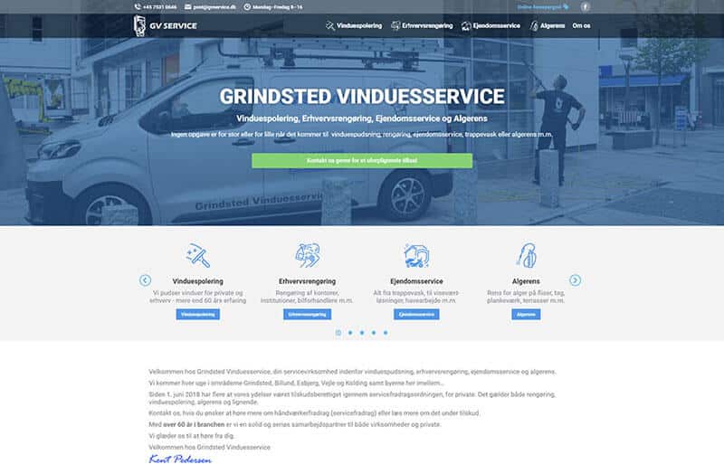Ny hjemmeside til GVservice