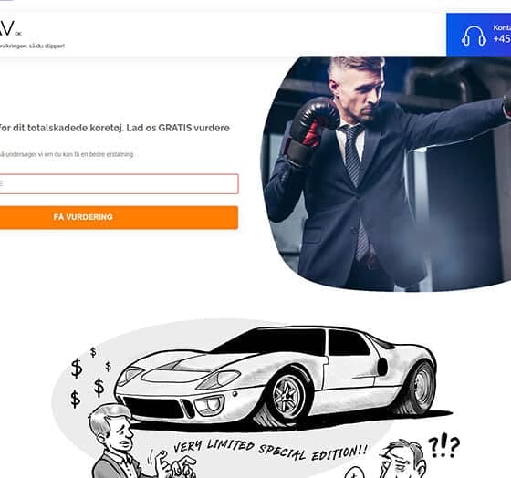 Mit Krav hjemmeside forside preview