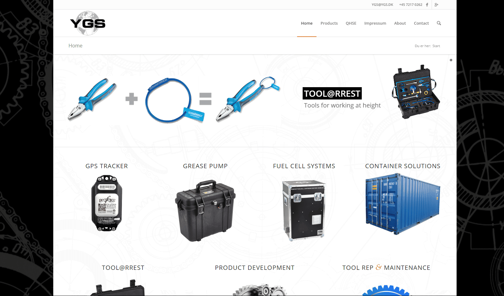 Hjemmeside til YGS