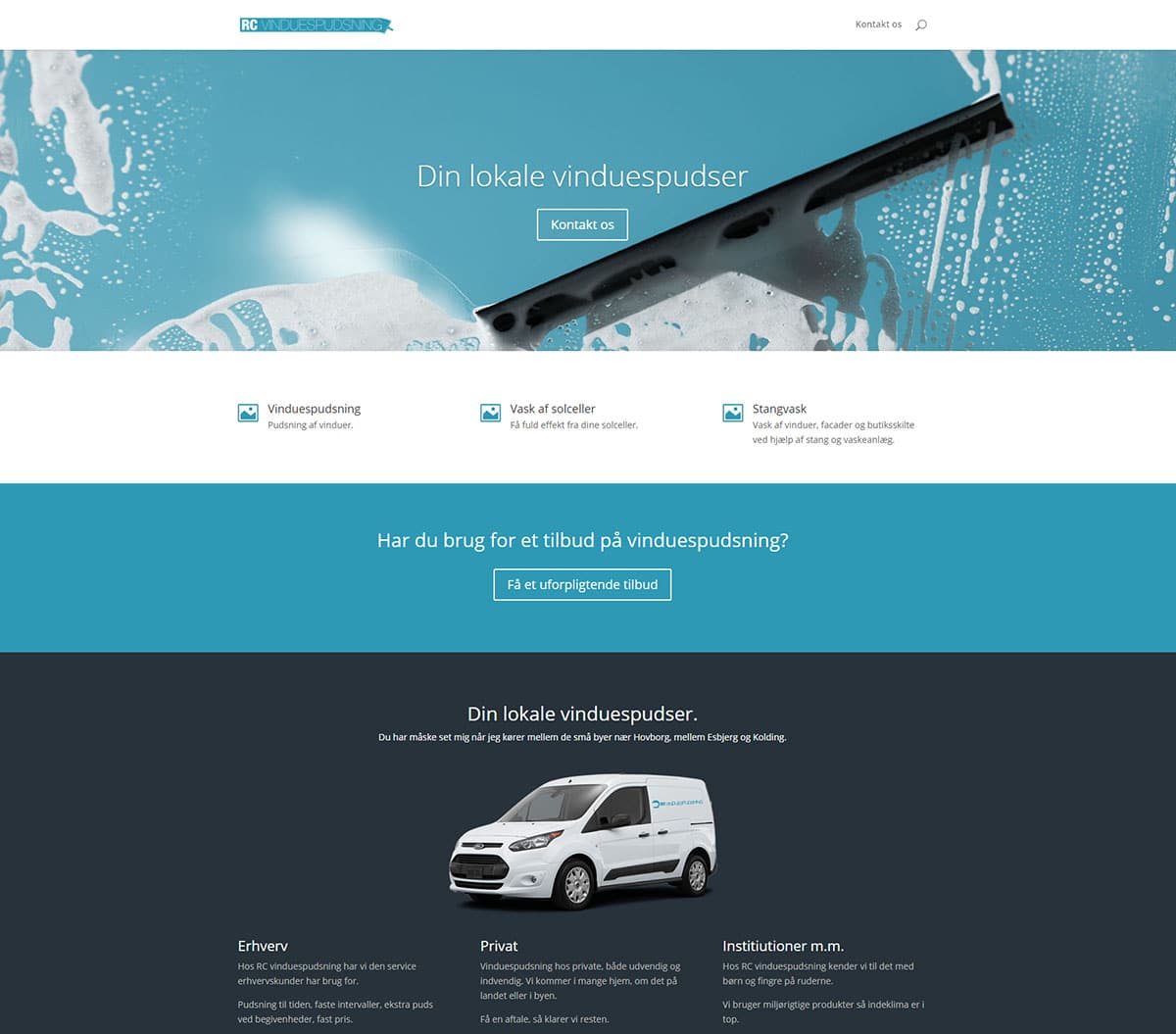 Ny hjemmeside til RC vinduespudsning