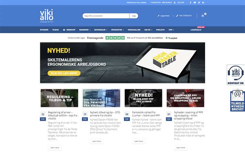 Webshop / hjemmeside til vikiallo